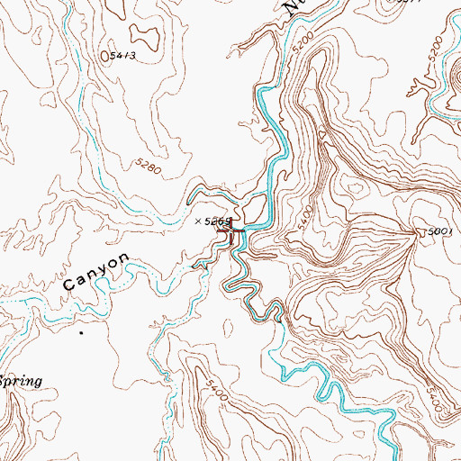 Topographic Map of Potato Canyon, AZ