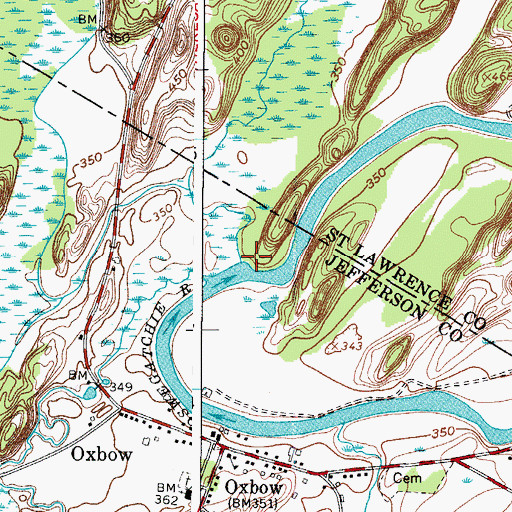Topographic Map of Vrooman Creek, NY