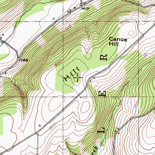 Topographic Map of Wagner Hill, NY