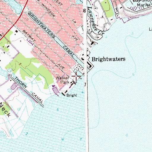 Topographic Map of Walker Park, NY