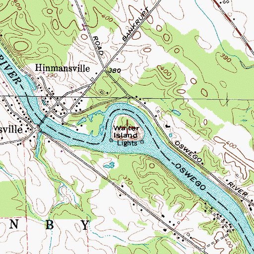 Topographic Map of Walter Island, NY