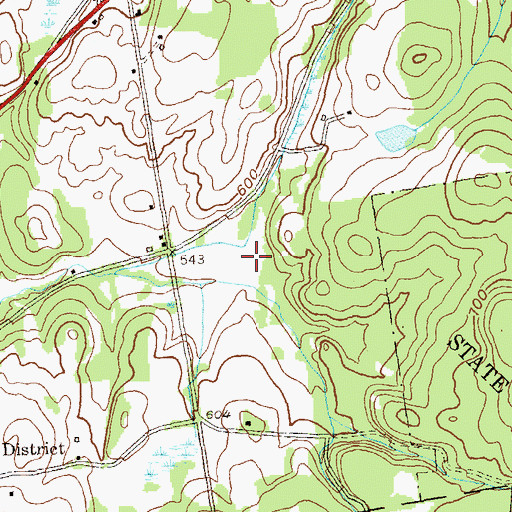 Topographic Map of Ward Hollow, NY