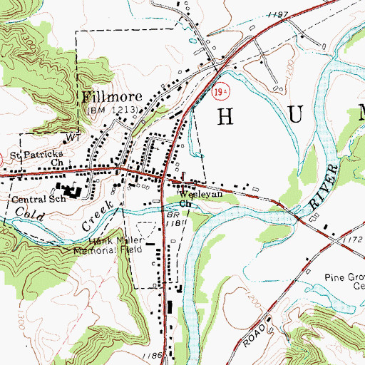 Topographic Map of Wesleyan Church, NY