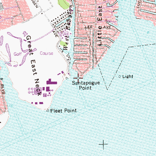 Topographic Map of West Babylon Creek, NY