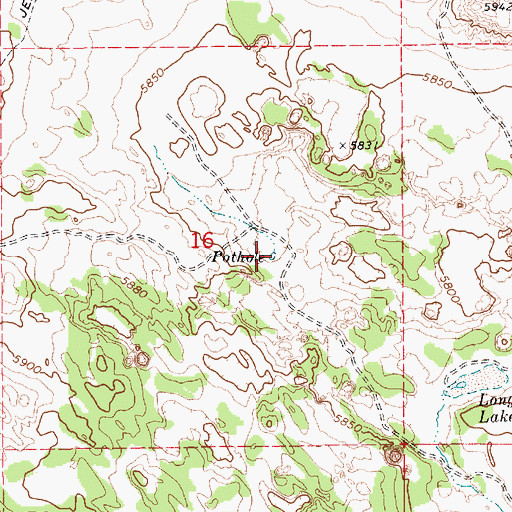 Topographic Map of Pothole, AZ
