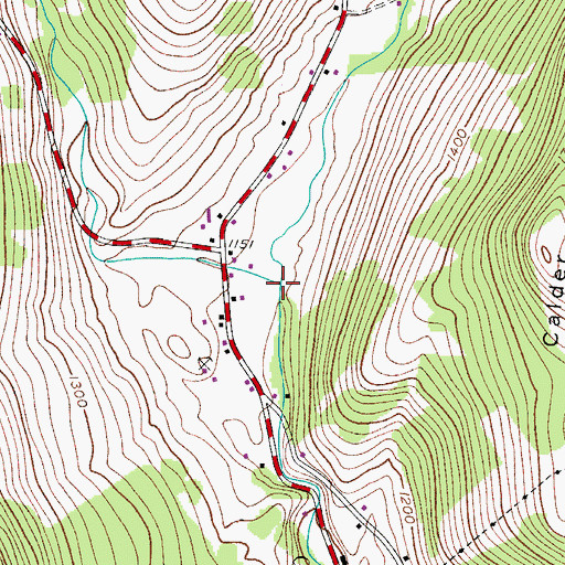 Topographic Map of West Branch Otsdawa Creek, NY