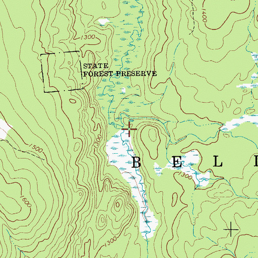 Topographic Map of West Branch Trout River, NY