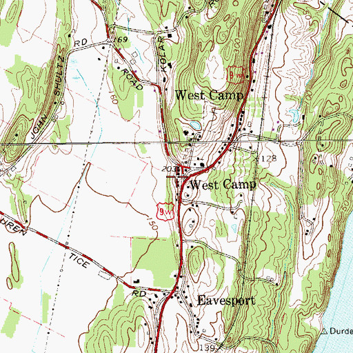 Topographic Map of West Camp, NY