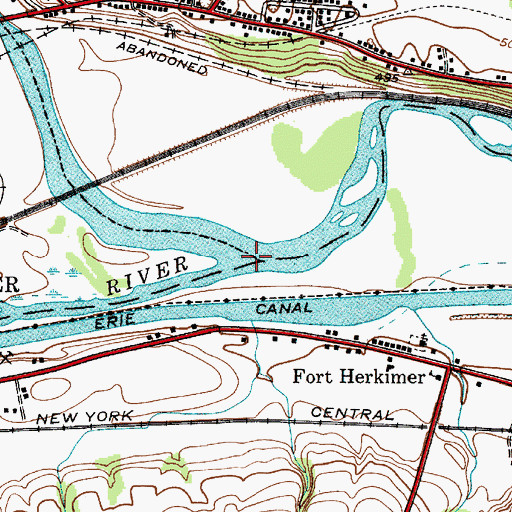 Topographic Map of West Canada Creek, NY