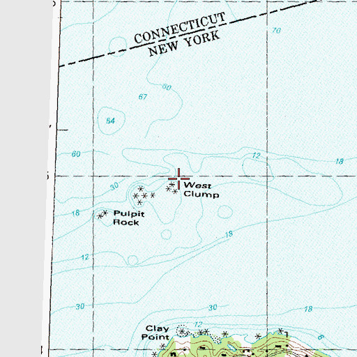 Topographic Map of West Clump, NY