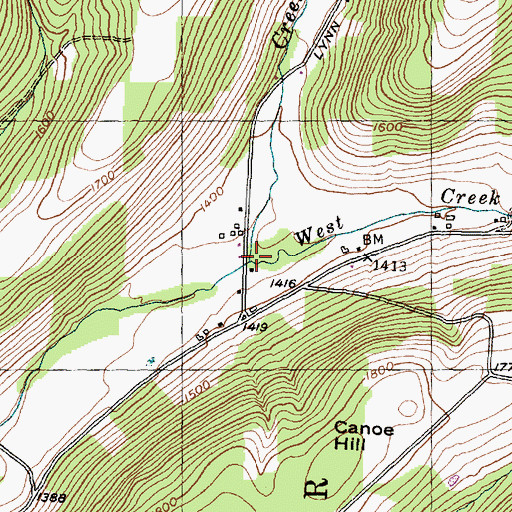 Topographic Map of West Creek, NY