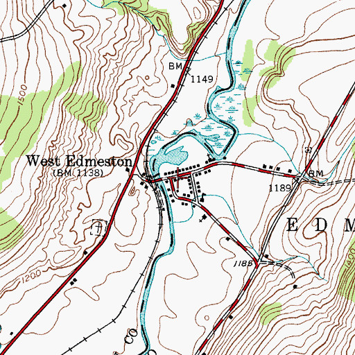 Topographic Map of West Edmeston, NY