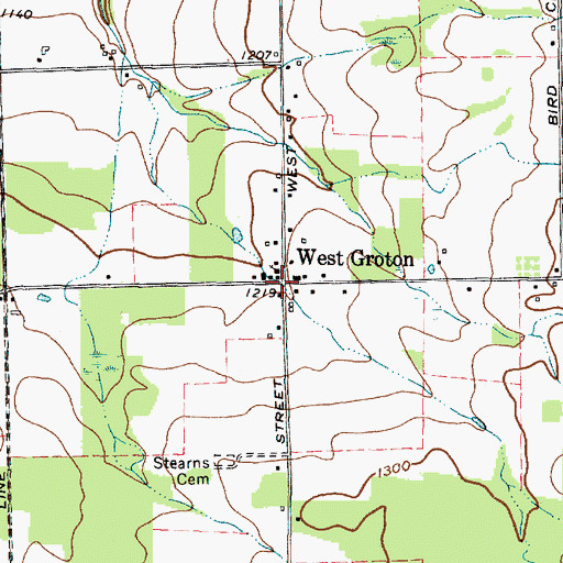 Topographic Map of West Groton, NY