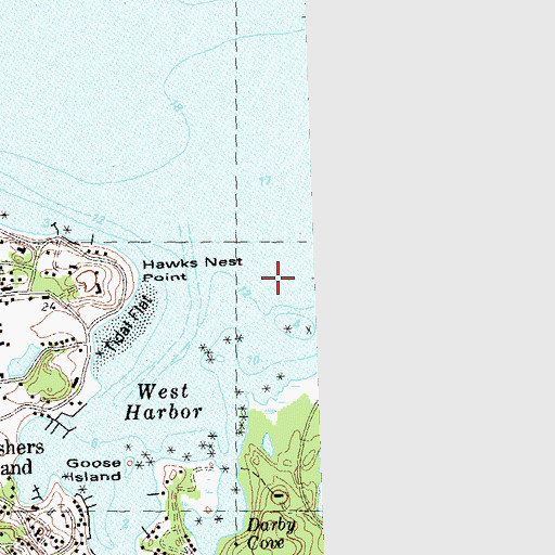 Topographic Map of West Harbor, NY