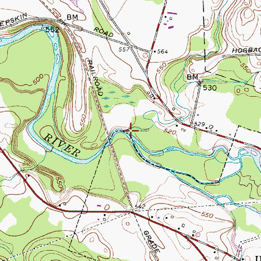 Topographic Map of Orwell Creek, NY