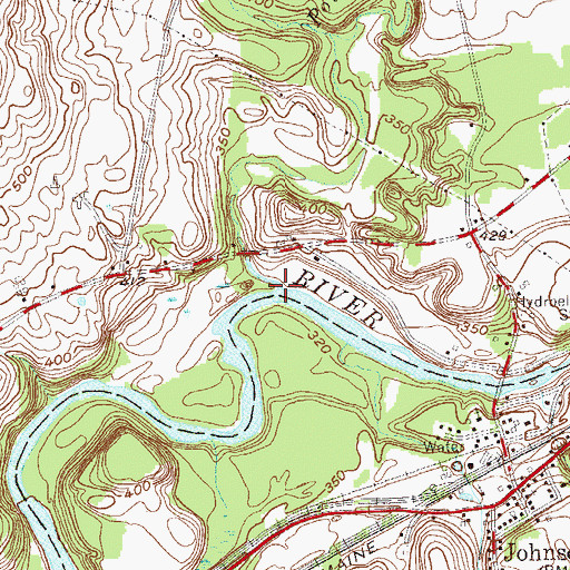 Topographic Map of Wampecack Creek, NY