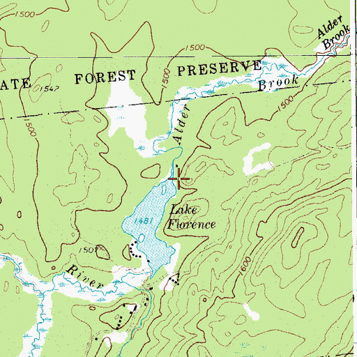 Topographic Map of Alder Brook, NY