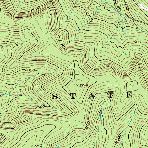 Topographic Map of Allegany State Park, NY