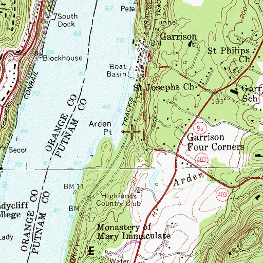 Topographic Map of Arden Brook, NY