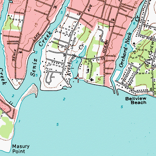 Topographic Map of Areskonk Creek, NY
