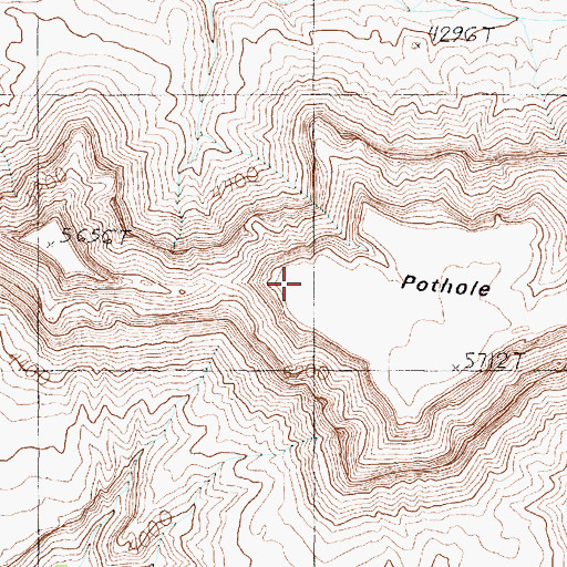 Topographic Map of Pothole Point, AZ