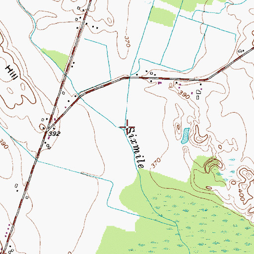 Topographic Map of Bell Creek, NY