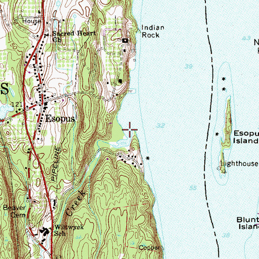 Topographic Map of Black Creek, NY