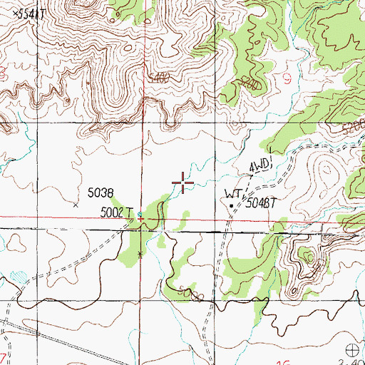 Topographic Map of Potter Canyon, AZ