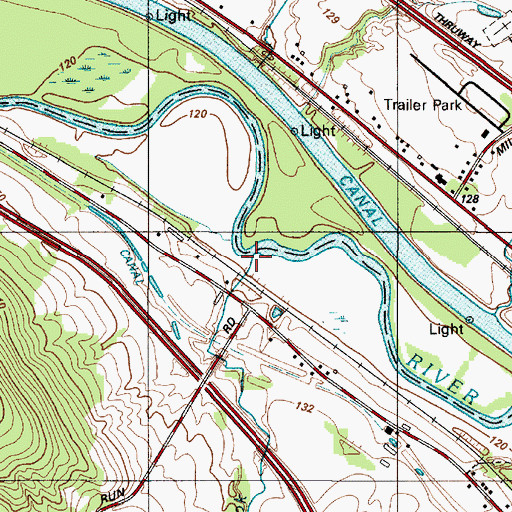 Topographic Map of Bonny Brook, NY