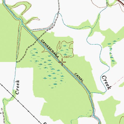 Topographic Map of Canaseraga Canal, NY