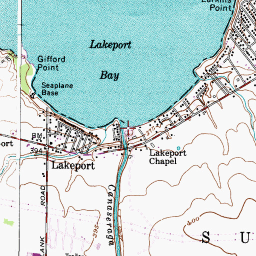 Topographic Map of Canaseraga Creek, NY