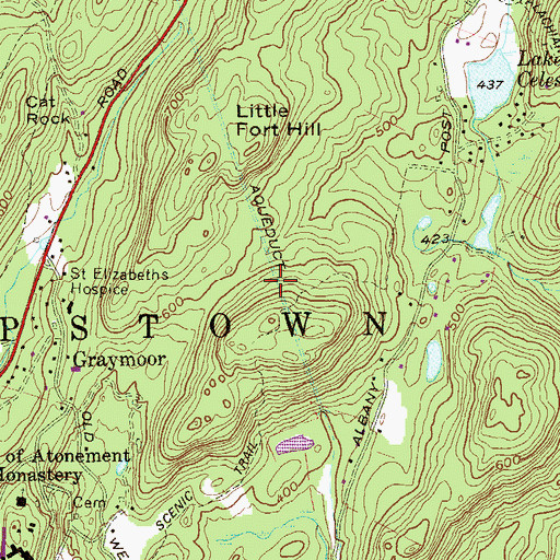 Topographic Map of Catskill Aqueduct, NY