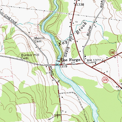Topographic Map of Chateaugay River, NY