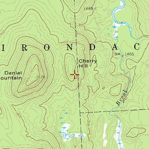 Topographic Map of Cherry Hill, NY