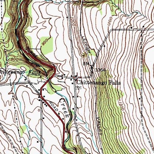 Topographic Map of Chittenango Falls, NY