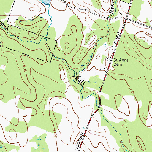 Topographic Map of Cody Brook, NY