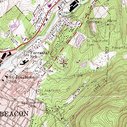 Topographic Map of Dry Brook, NY