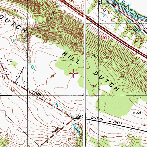 Topographic Map of Dutch Hill, NY