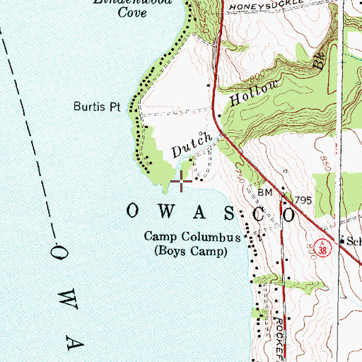 Topographic Map of Dutch Hollow Brook, NY