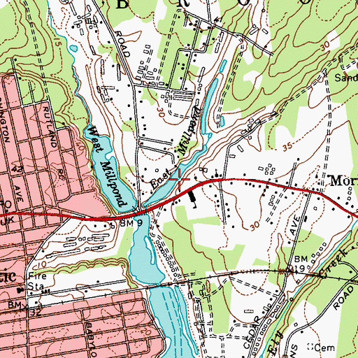 Topographic Map of East Millpond, NY