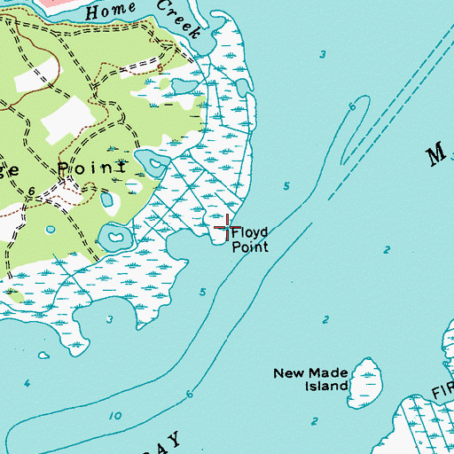 Topographic Map of Floyd Point, NY