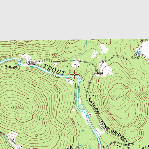 Topographic Map of Ford Brook, NY
