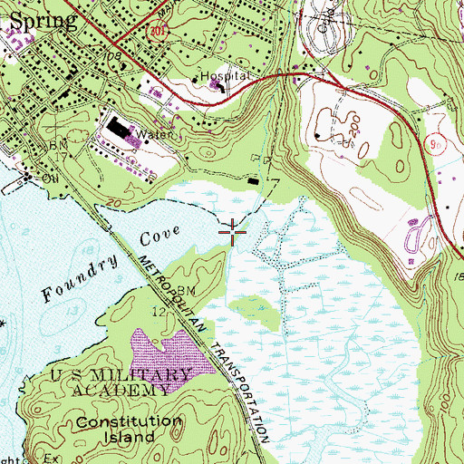 Topographic Map of Foundry Brook, NY