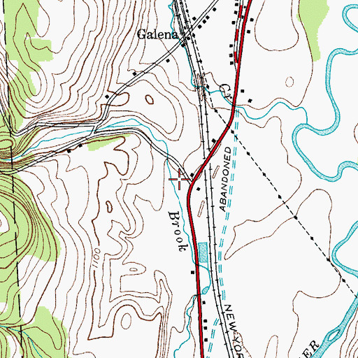 Topographic Map of German Hollow, NY