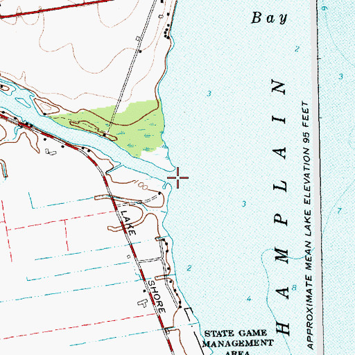 Topographic Map of Great Chazy River, NY