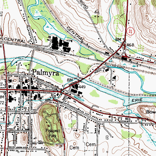 Topographic Map of Hathaway Brook, NY