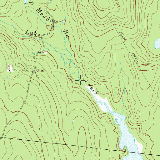Topographic Map of Hemp Meadow Brook, NY