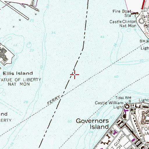 Topographic Map of Hudson River, NY