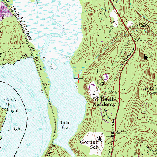 Topographic Map of Indian Brook, NY