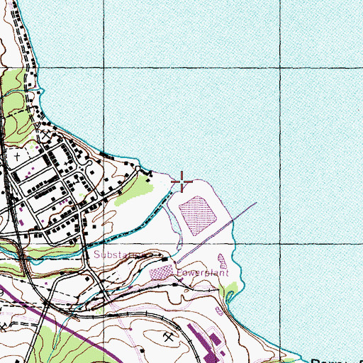 Topographic Map of Keuka Lake Outlet, NY